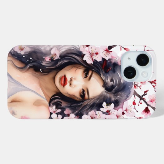 Melanie Sakura Cherry Blossom Meisje Case-Mate iPhone Case (Achterkant (horizontaal))
