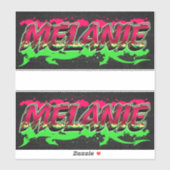 Melanie Vorname Name Graffiti Aufkleber Sticker (Vel)