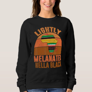 Melanin Afri verlicht Hella Black History Melanin Trui