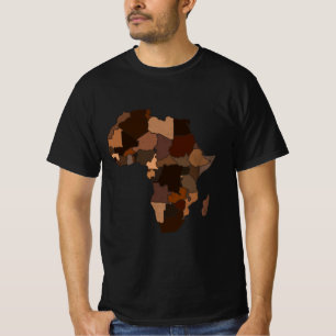  Melanin Africa Map T-shirt Unisex