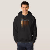 Melanin African American Black Drippin Melanin Hoodie (Voorkant volledig)