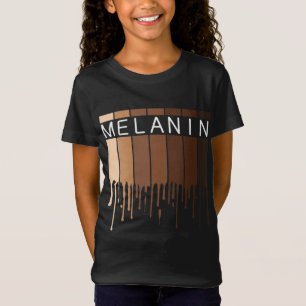 Melanin African American Black Drippin Melanin T-shirt