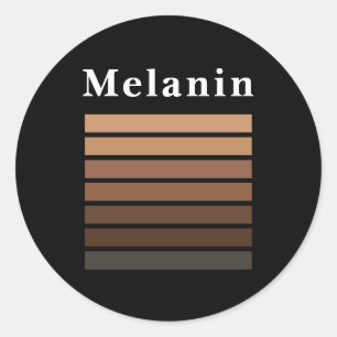 Melanin African American Black History Maand Ronde Sticker