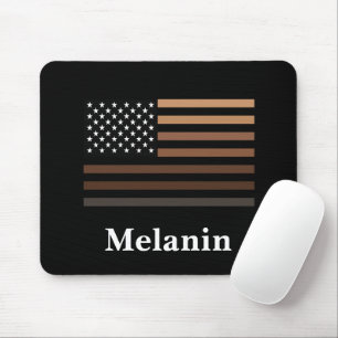 Melanin African American USA Flag Black History Muismat