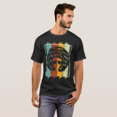 Melanin Afro African American Black Melanated Hist T-shirt (Voorkant volledig)