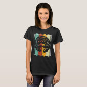 Melanin Afro African American Black Melanated Hist T-shirt (Voorkant volledig)
