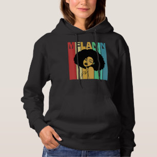 Melanin Afro-Amerikaans Afro Vrouwen Zwart Hoodie