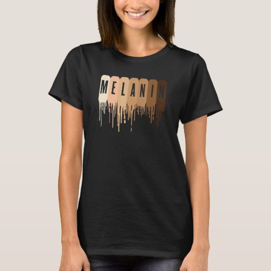 Melanin Afro Black African Black Pride T-shirt (Voorkant)