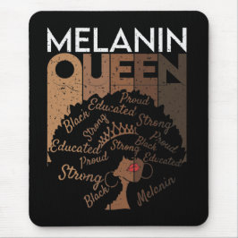 Melanin Afro Queen Word Art Muismat