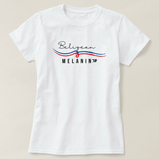 Melanin Belizean Origin T-shirt (Design voorkant)