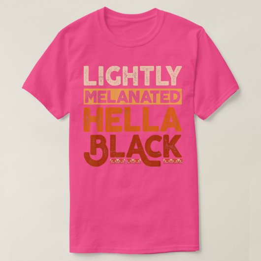 Melanin Black History Maand licht geMelaneerd in j T-shirt (Design voorkant)