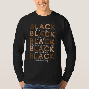 Melanin Black houdt van de grote trots op de gesch T-shirt