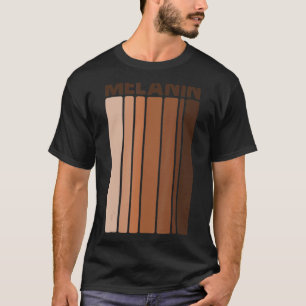 Melanin Black Pride Afro Queen King geeft Afrika T-shirt
