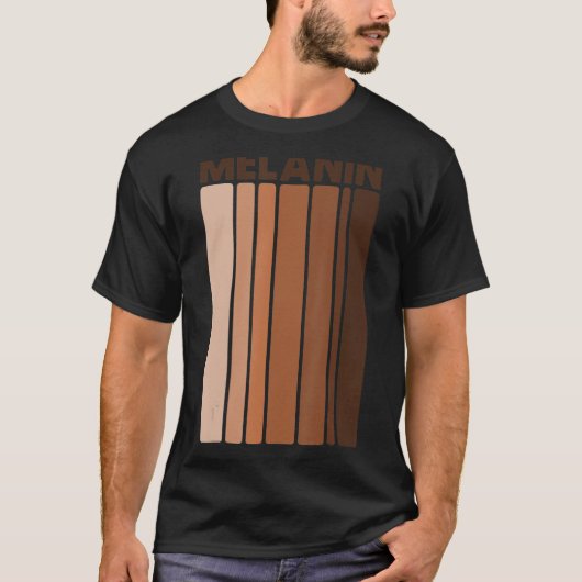 Melanin Black Pride Afro Queen King geeft Afrika T-shirt (Voorkant)