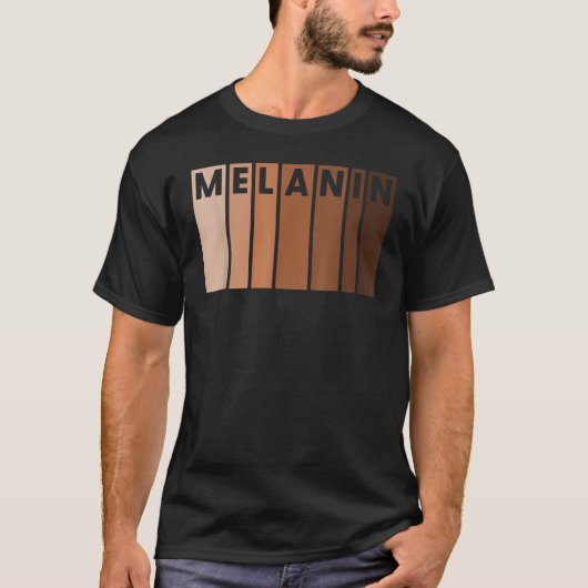 Melanin Black Pride Afro Queen King Gifts African T-shirt (Voorkant)