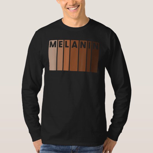 Melanin Black Pride Afro Queen King Gifts African  T-shirt (Voorkant)