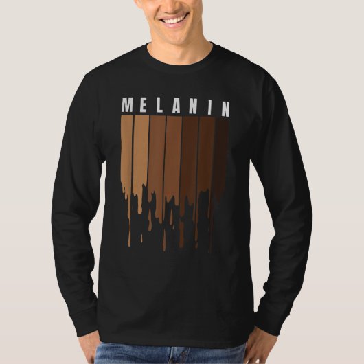 Melanin Black pride BLM Black History Maand Queen T-shirt (Voorkant)