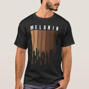 Melanin Black pride BLM Black History Maand Queen T-shirt