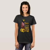 Melanin Black Queen African American History Month T-shirt (Voorkant volledig)