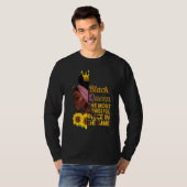 Melanin Black Queen African American History Month T-shirt (Voorkant volledig)