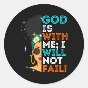 Melanin Black Women Christelijke Bijbelscriptie Ps Ronde Sticker