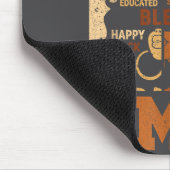 Melanin Blessed She Queen Beautiful Afro Black Me Muismat (Hoek)