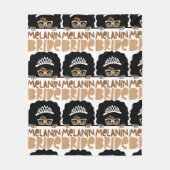 Melanin Bride Blanket Fleece Deken (Voorkant)