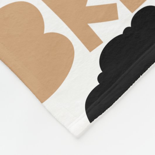 Melanin Bride Blanket Fleece Deken (Hoek)