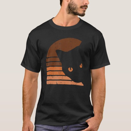 Melanin Cat Black History Month Retro BLM African  T-shirt (Voorkant)