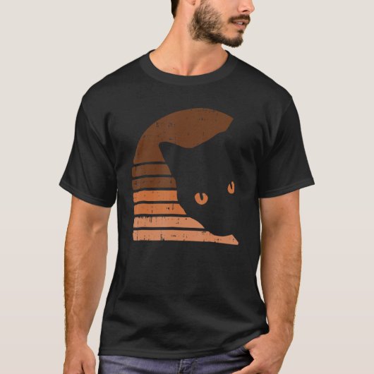 Melanin Cat Black History Month Retro BLM African  T-shirt (Voorkant)