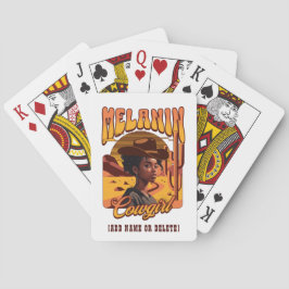 MELANIN COWGIRL Zwart Meisje Western Cowboy Pokerkaarten