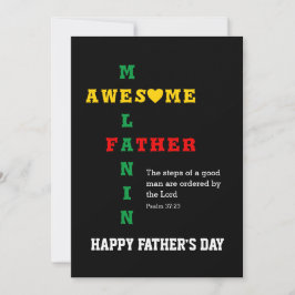 Melanin Dad Happy Vaderdag Card Feestdagenkaart