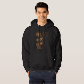 Melanin Dandelion Flamingo Black History Month Cut Hoodie (Voorkant volledig)