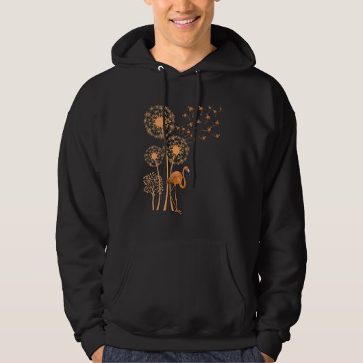 Melanin Dandelion Flamingo Black History Month Cut Hoodie (Voorkant)