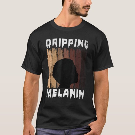 Melanin Drift Melanin Women Black Girl Melanate T-shirt (Voorkant)