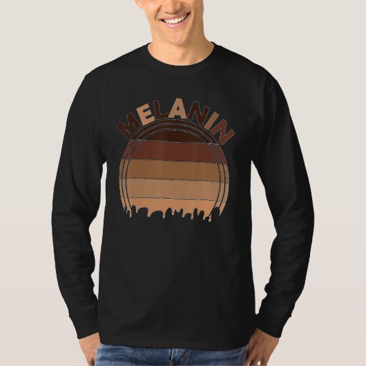 Melanin Dripping African American Black History Pr T-shirt (Voorkant)