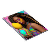 Melanin Easter Rainbow Spring Sista Girl Birthday Notitieboek (Rechterzijde)