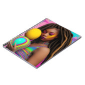 Melanin Easter Rainbow Spring Sista Girl Birthday Notitieboek (Linkerzijde)