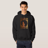 Melanin Educator African American Teacher Black Ac Hoodie (Voorkant volledig)