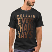 Melanin Elke schaap houdt van je huid Zwarte Pri T-shirt (Voorkant)