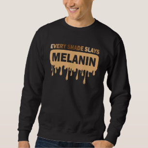 Melanin Elke schaap houdt van je huid Zwarte Pri Trui