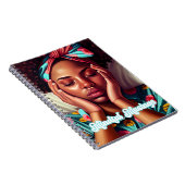 MELANIN GEÏNSPIREERD 80 PAGINA SPIRAAL NOTITIEBOEK (Rechterzijde)