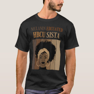 Melanin HBCU onderwezen historische zwarte College T-shirt