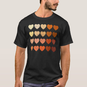 Melanin Heart Black History Maand Black Pride Wome T-shirt
