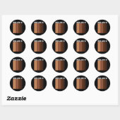 Melanin Juneteenth Black Afro Mannen Vrouwen Black Ronde Sticker (Vel)