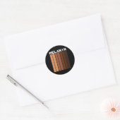 Melanin Juneteenth Black Afro Mannen Vrouwen Black Ronde Sticker (Envelop)