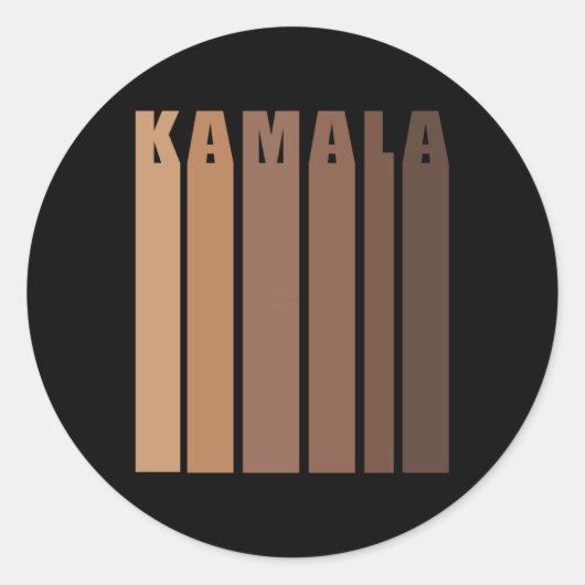 Melanin Kamala Harris Sticker verkiezingen 2024 (Voorkant)