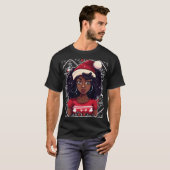 Melanin Kerstwinter Black Girl Magic Sista T- T-shirt (Voorkant volledig)
