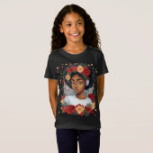 Melanin Kerstwinter Zwart meisje Magic Sista T-shirt (Voorkant volledig)