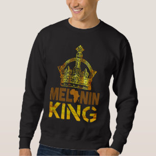 Melanin King for Men African Black History Maandag Trui